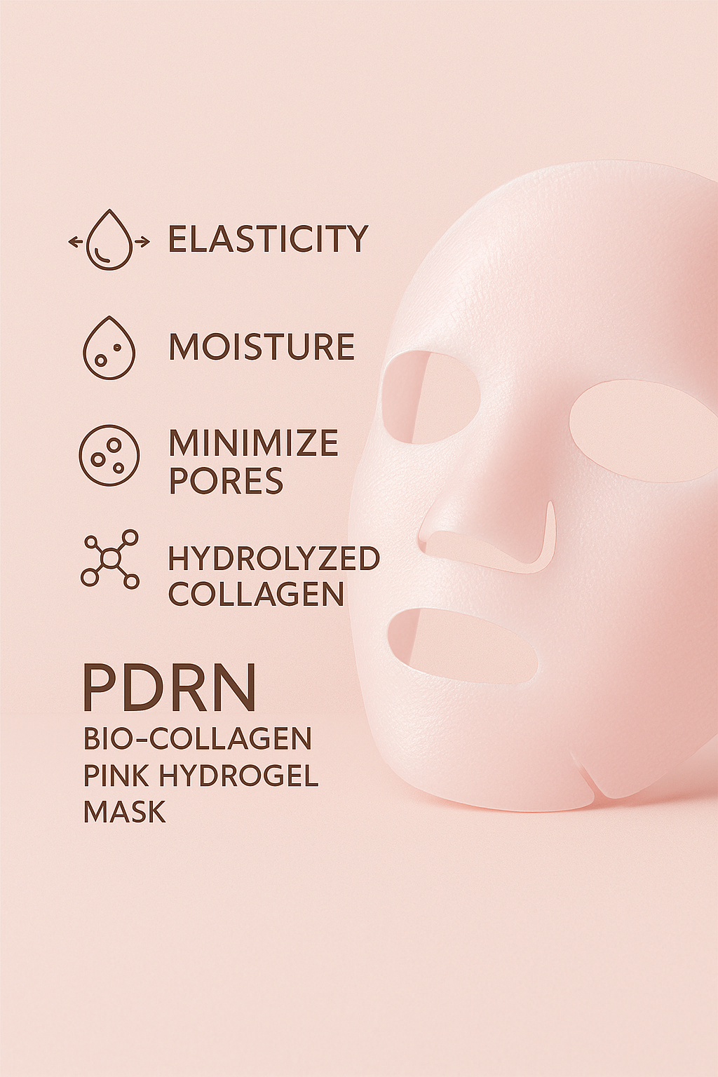 Bio-Collagen PDRN Pink Gel Mask | Korean Skincare-Inspired Hydrating Facial Mask