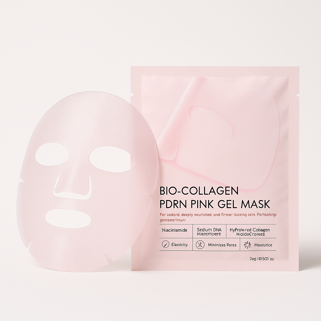 Bio-Collagen PDRN Pink Gel Mask | Korean Skincare-Inspired Hydrating Facial Mask