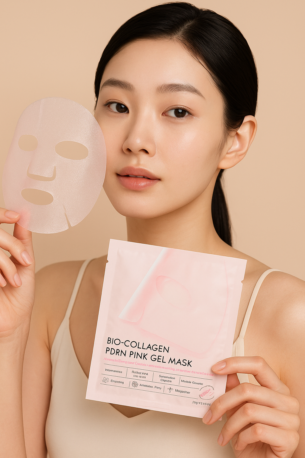 Bio-Collagen PDRN Pink Gel Mask | Korean Skincare-Inspired Hydrating Facial Mask